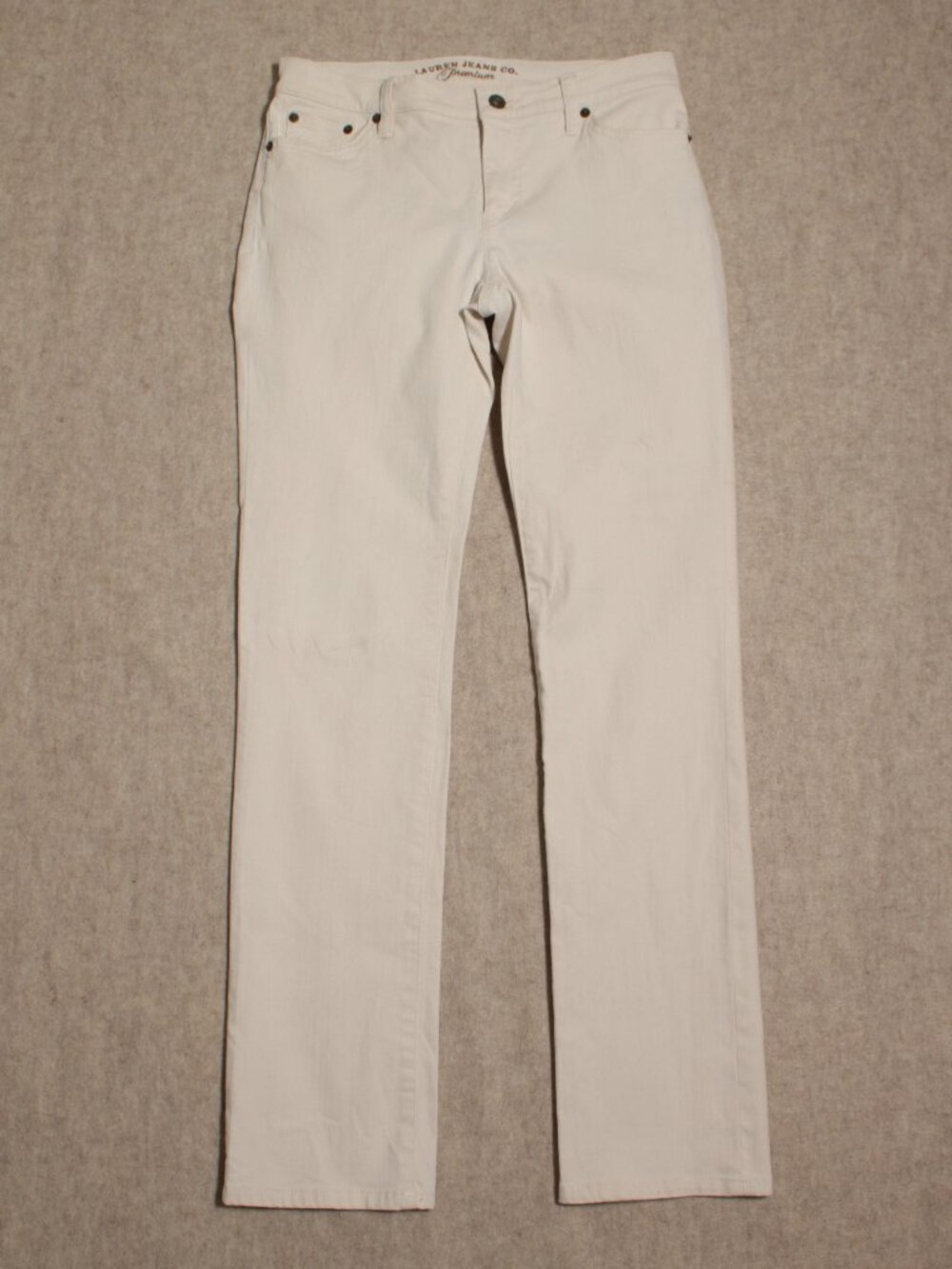 Lauren Jeans Classic Straight Off-White Jeans